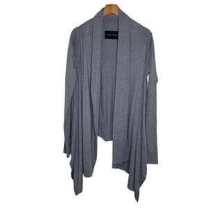 Lauren Bagliore Open Front Cardigan Gray Women’s Size Large Minimalist Lagenlook